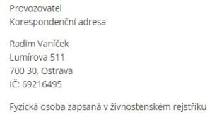 provozovatel